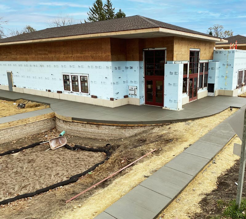 Concrete Contractor Green Bay WI Absolute Concrete Commercial Flatwork Belleville Library