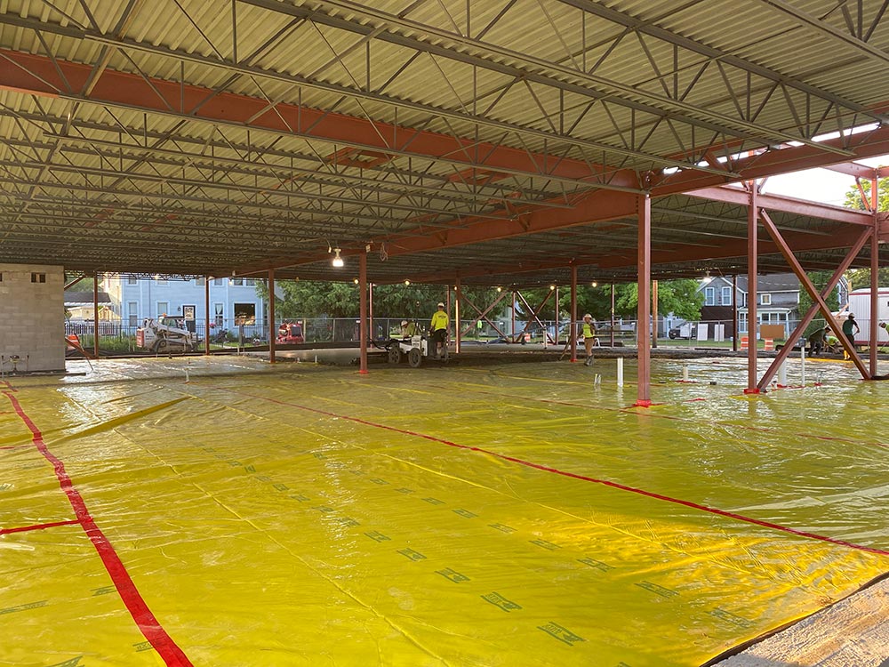 Concrete Contractor Green Bay WI Belleville Library Commercial Flatwork