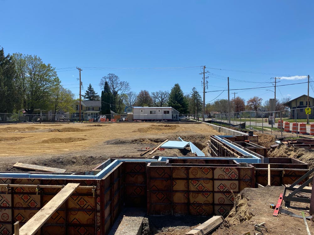 Concrete Contractor Green Bay WI Belleville Library Commercial Foundation