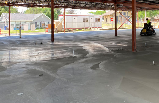 Concrete Contractor Green Bay WI Commercial Flatwork Finishing